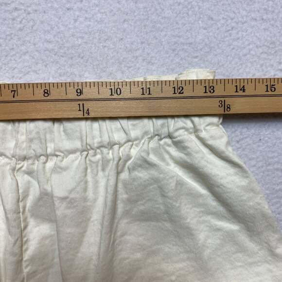 ADAY Ease In Paperbag Shorts Women's M Beige High Waisted Linen Blend Pull On - Picture 4 of 7